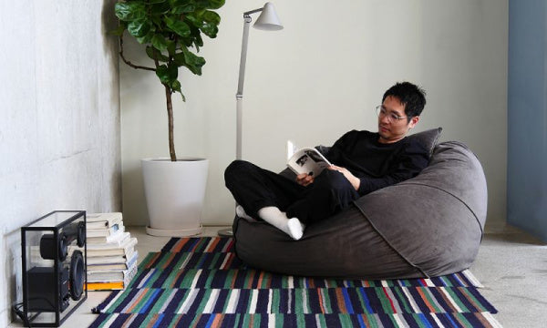 Fettsack Pillow Velvet Dark Gray
