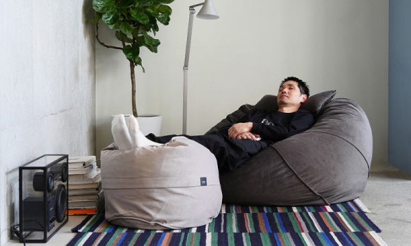Fettsack Pillow Velvet Dark Gray