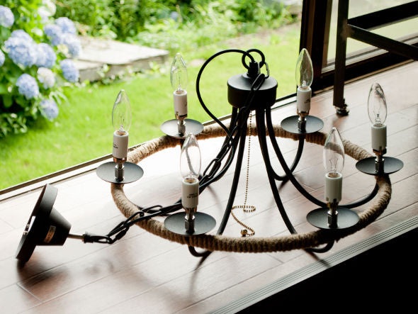 CIRCLE ROPE CHANDELIER