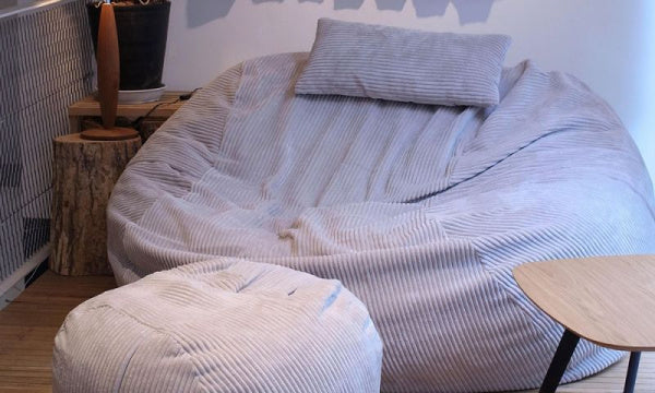 Fettsack Pillow Velour Platinum