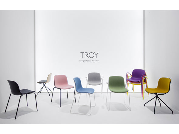 TROY Plywood x chrome legs with 4-star casters