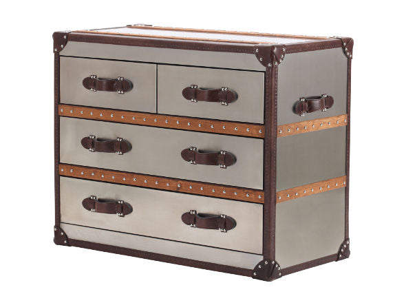 STONYHURST MEDIUM CHEST BRUSHED STEEL