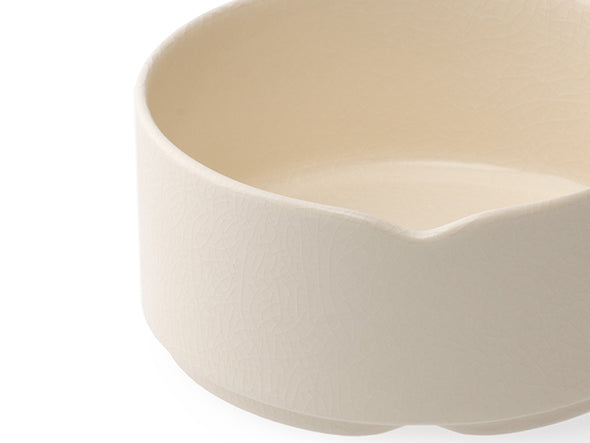 WHITE CRACKLE Stacking bowl M