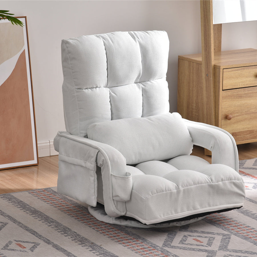 Swivel PU leather 1-seater sofa