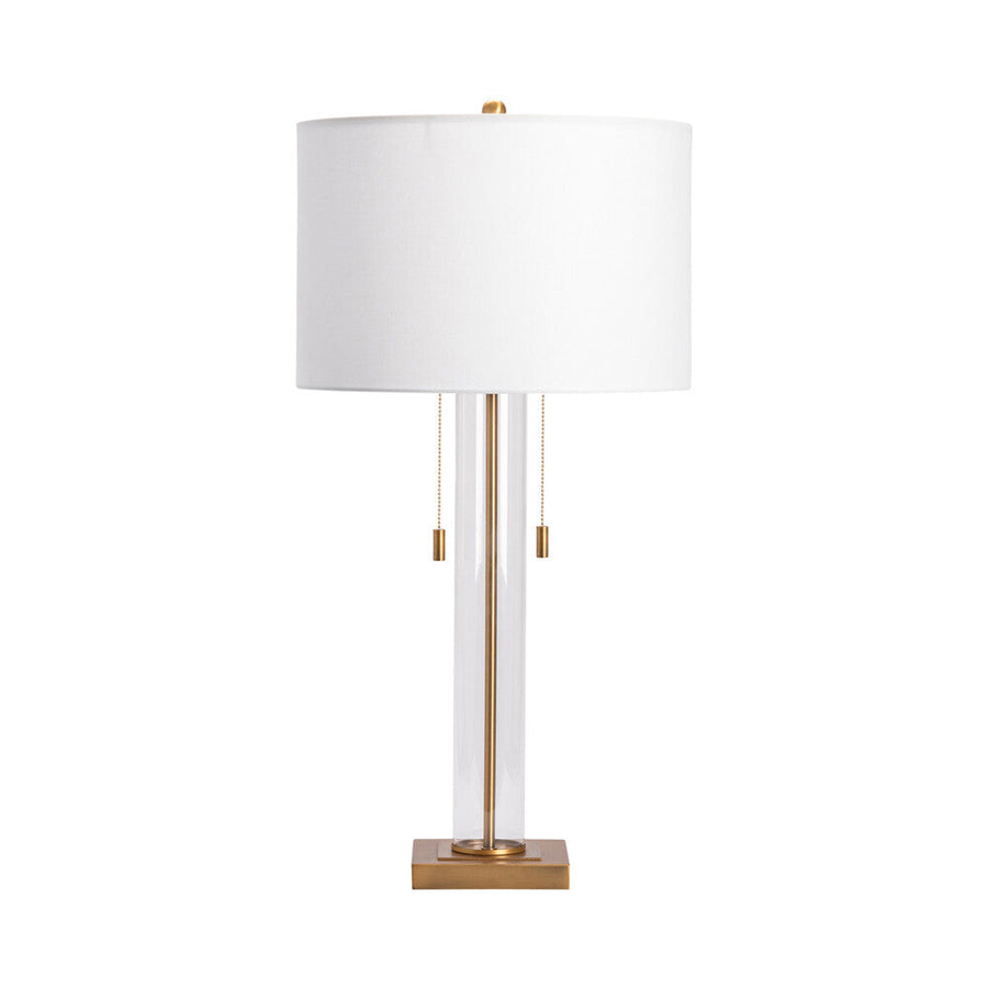Classic glass x gold table lamp