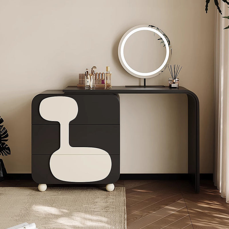 Monotone design dresser stool set