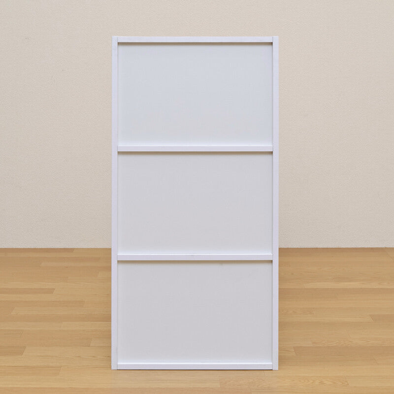 Basic design wooden 3-tier/4-tier rack with doors