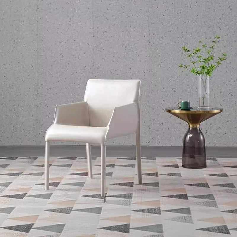 Scandinavian style saddle leather chair