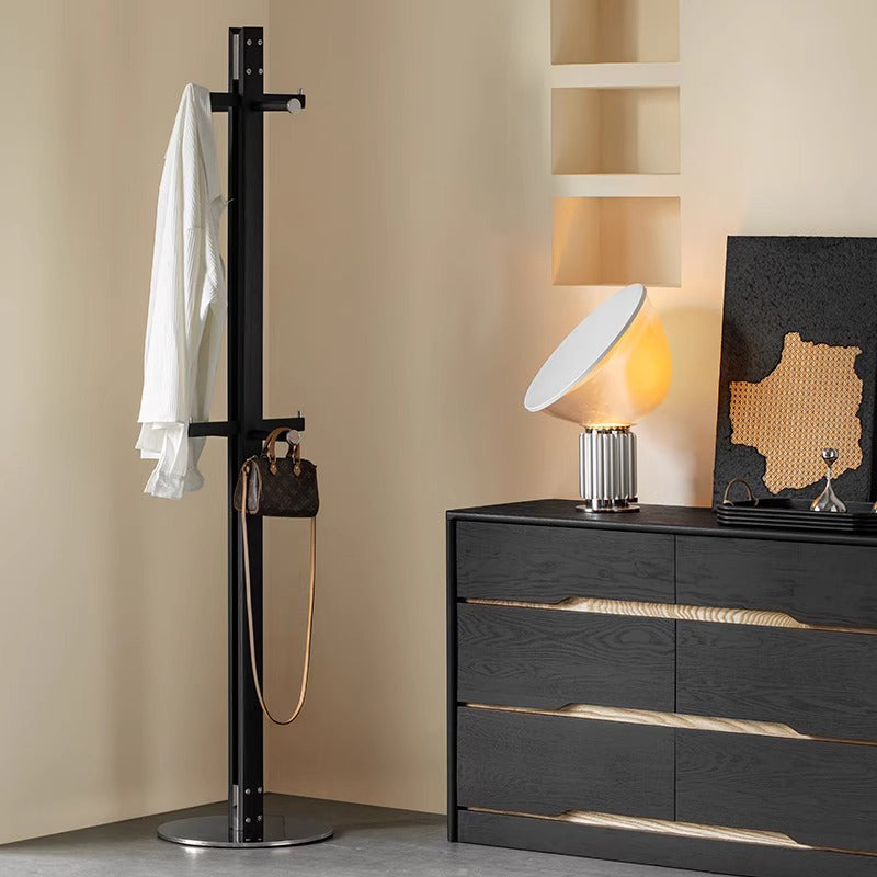 Stylish compact rack made of white ash