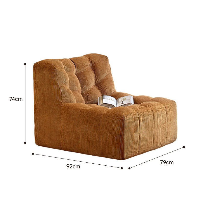 Corduroy modular sofa