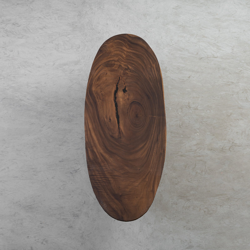 Solid wood oval dining table top