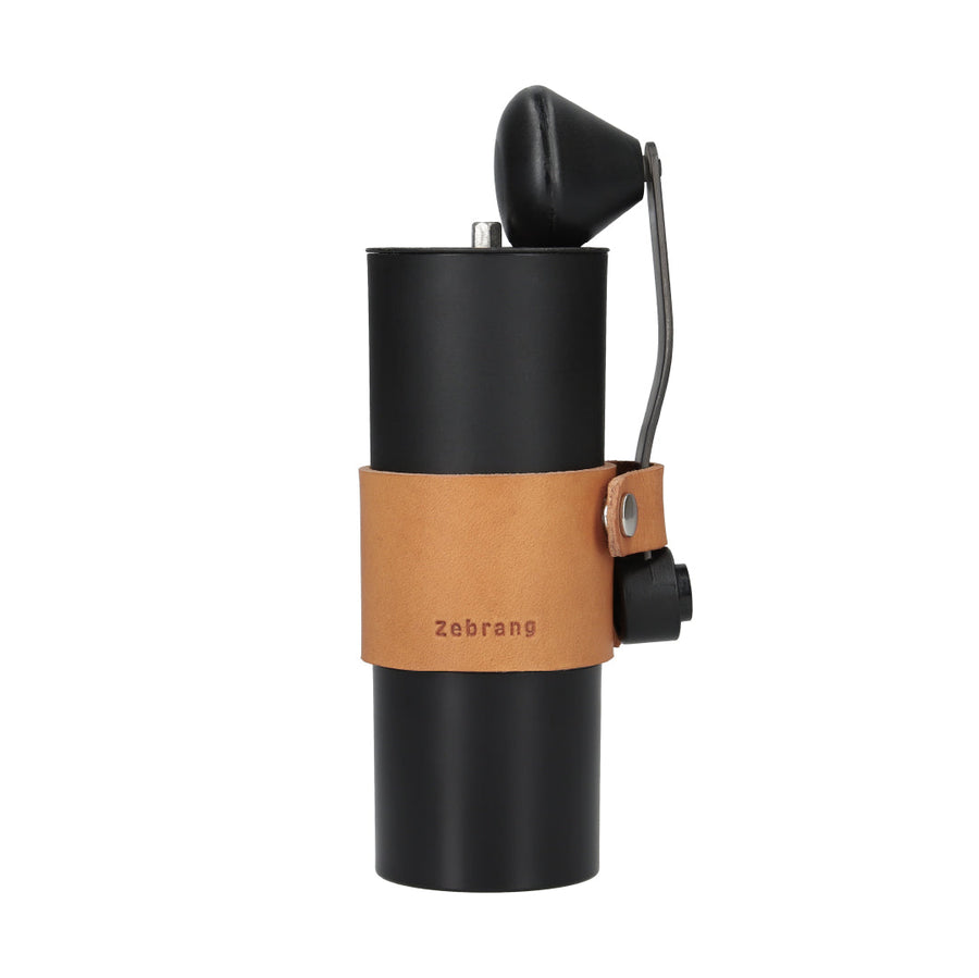 Stainless steel cutter and leather handle holder set