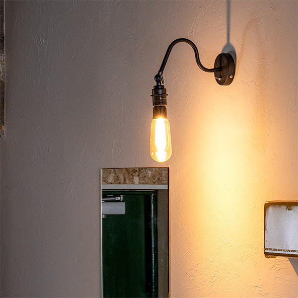 1 Light Wall Light Black