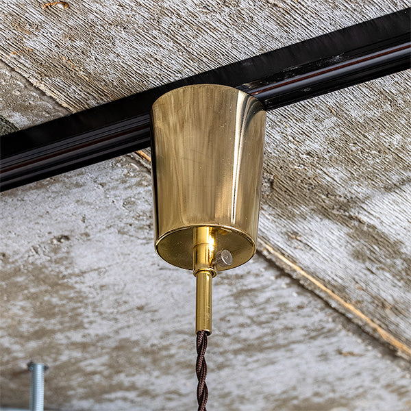 1-light pendant light, brass