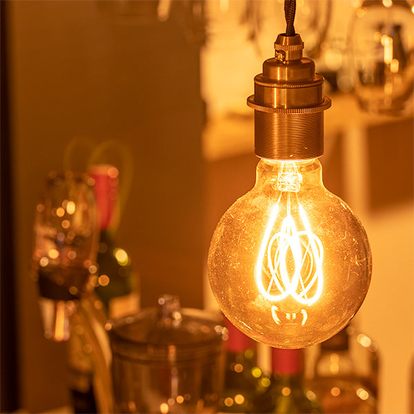 1-light pendant light, brass
