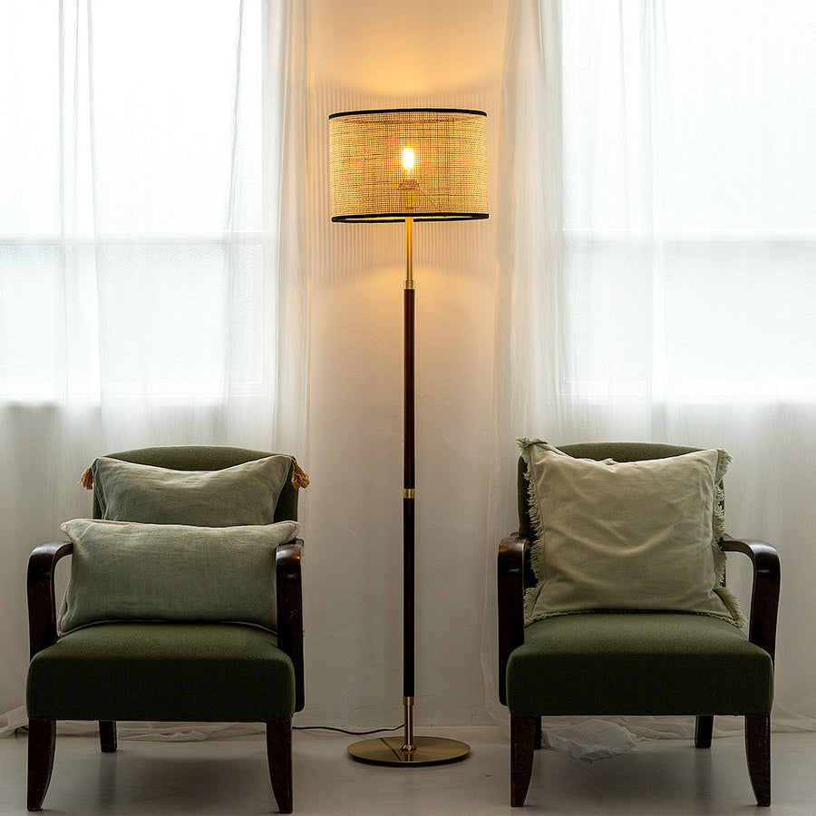 1 Light Floor Light Balinese