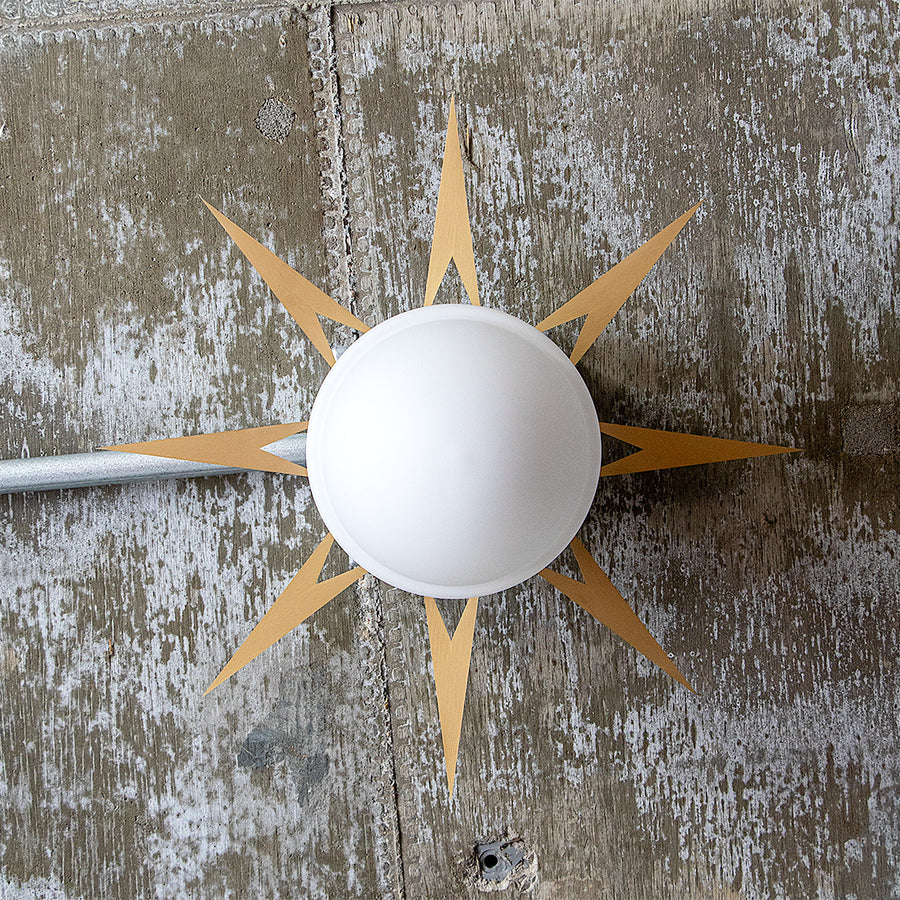 1-light ceiling light Finx Brass A60/White included