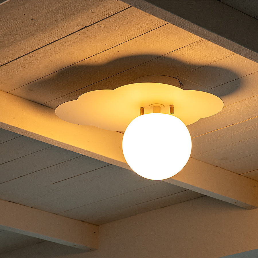 1-light ceiling light Burmese White