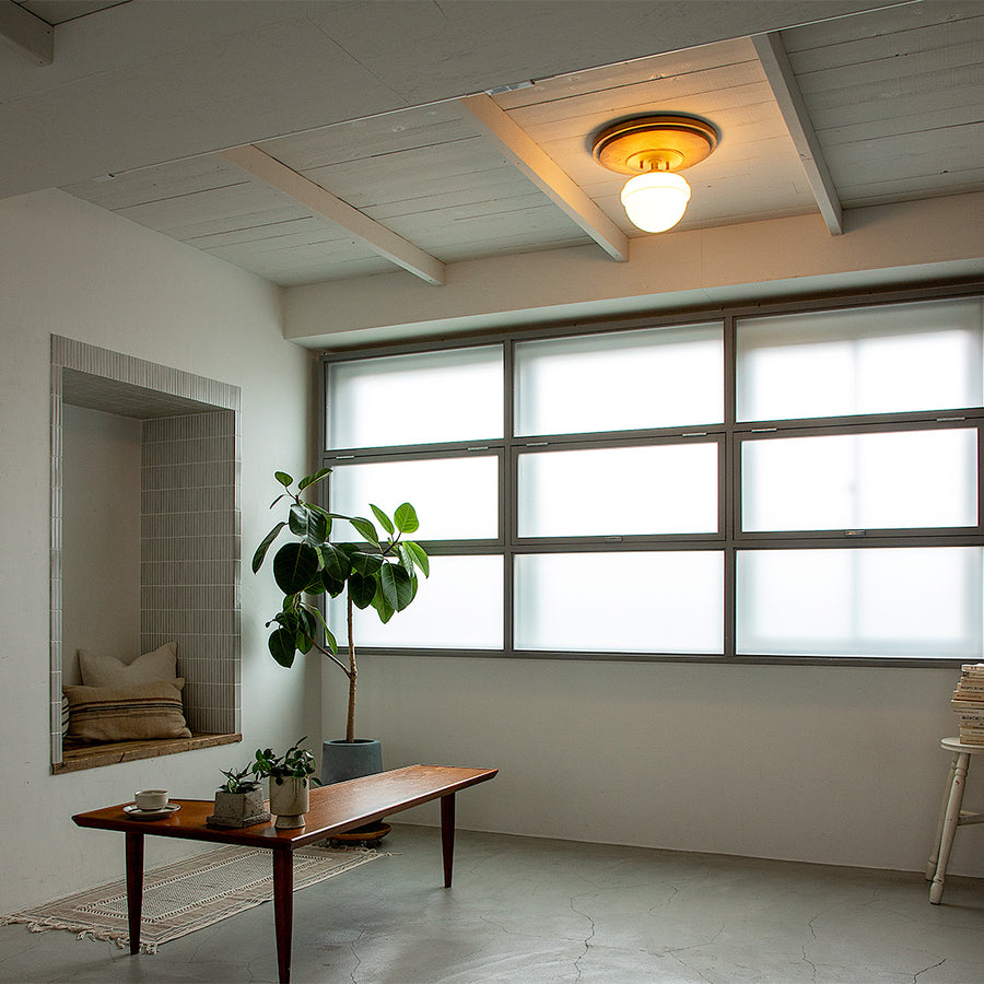 1-light ceiling light Ragdol Natural A60/White included