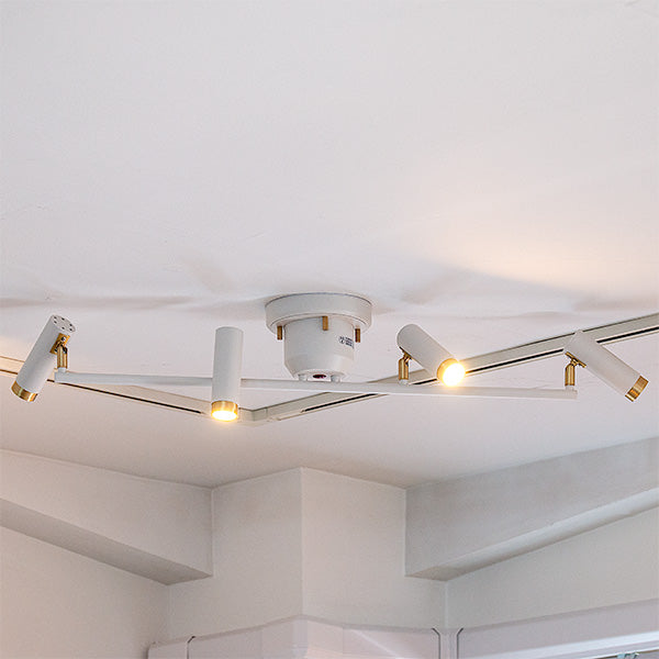 Nosh 4-light ceiling light, white