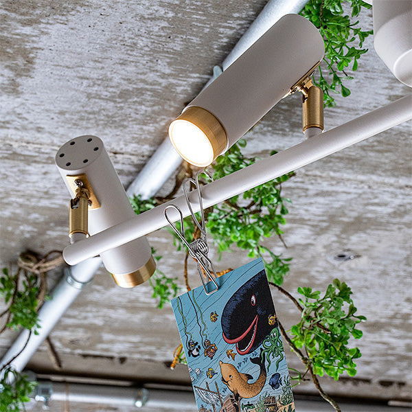 Nosh 4-light ceiling light, white