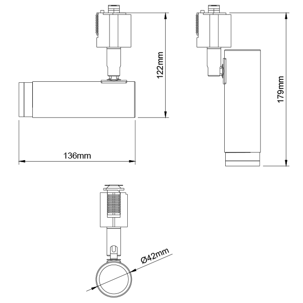 Nosh 1 Light Spot White