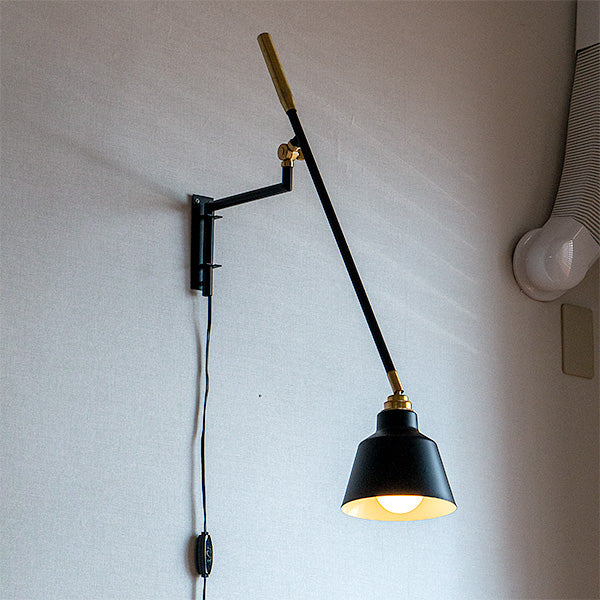 1-light arm wall light Dex Korat Black