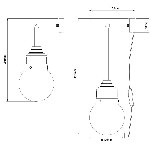 Lien Devon Wall S with remote control bulb