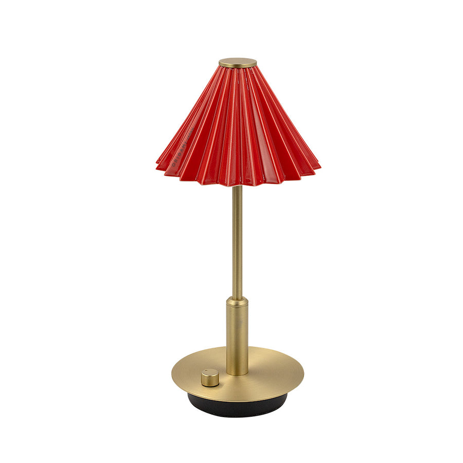 ORIGAMI LAMP Portable Brass/Red