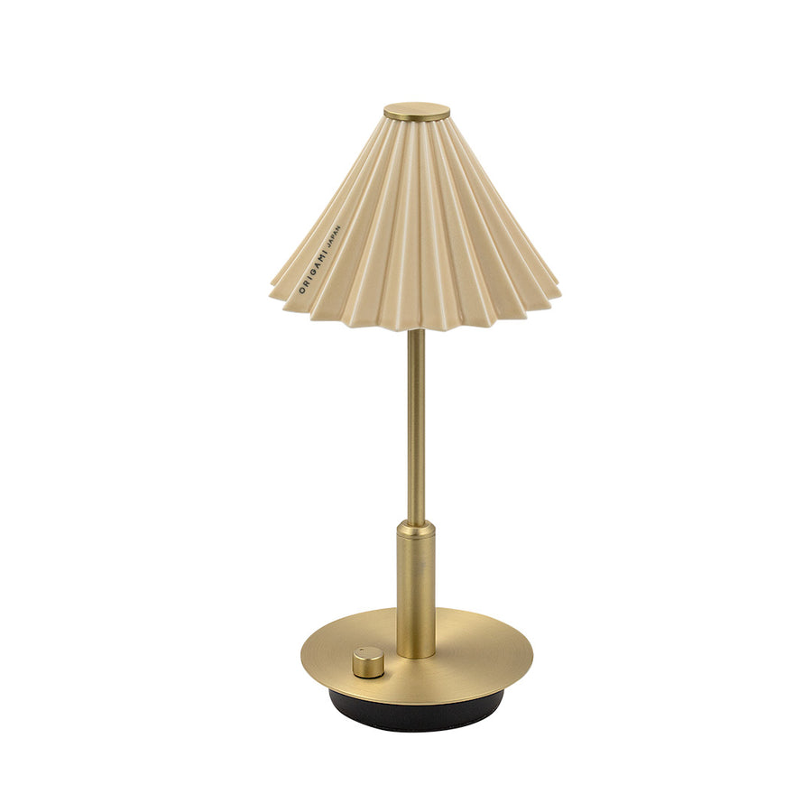 ORIGAMI LAMP Portable Brass/Matte Beige