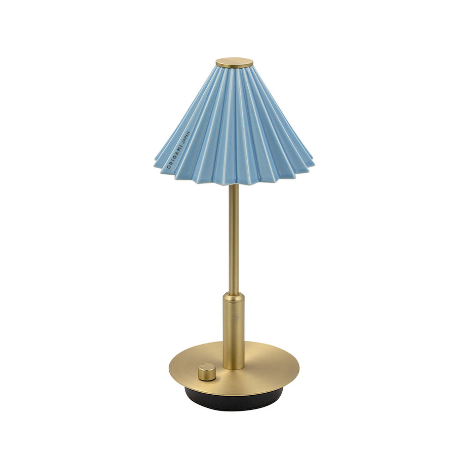 ORIGAMI LAMP ポータブル ブラス/マットブルー