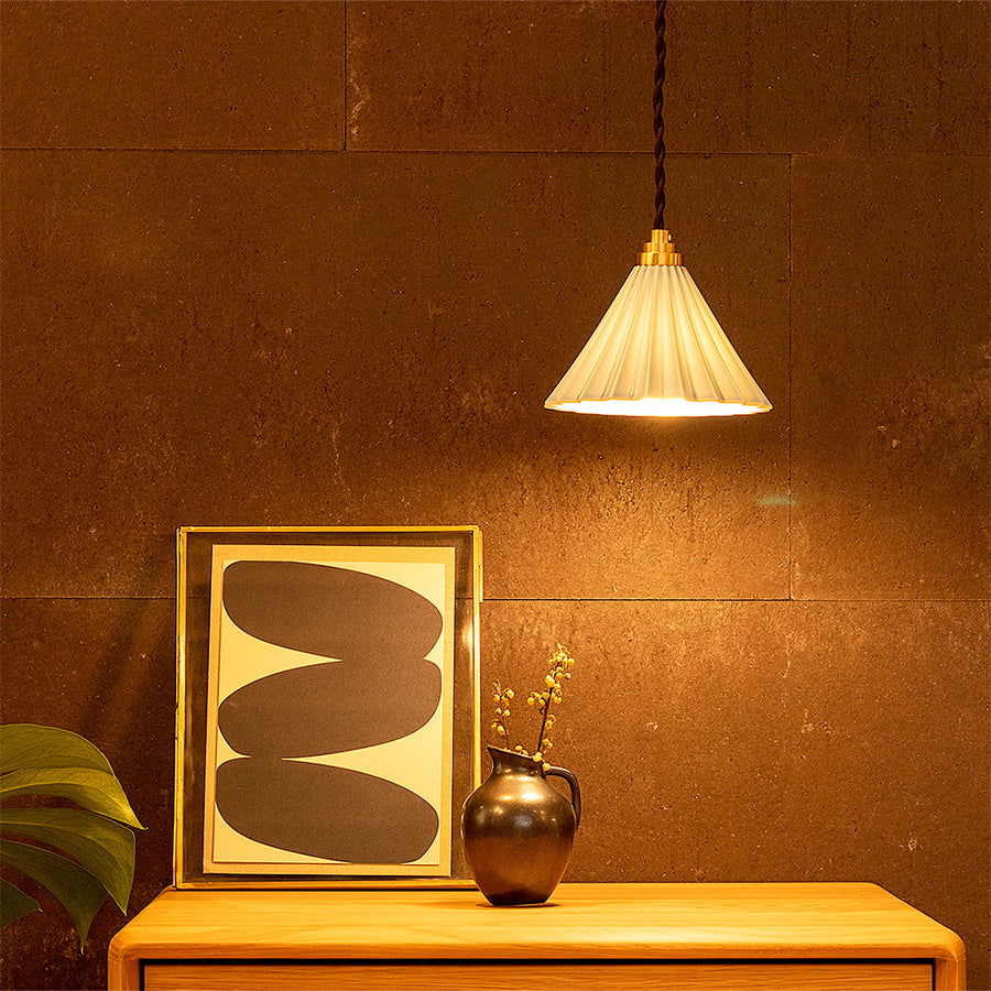 ORIGAMI LAMP プラグ ブラウンコード/ホワイト