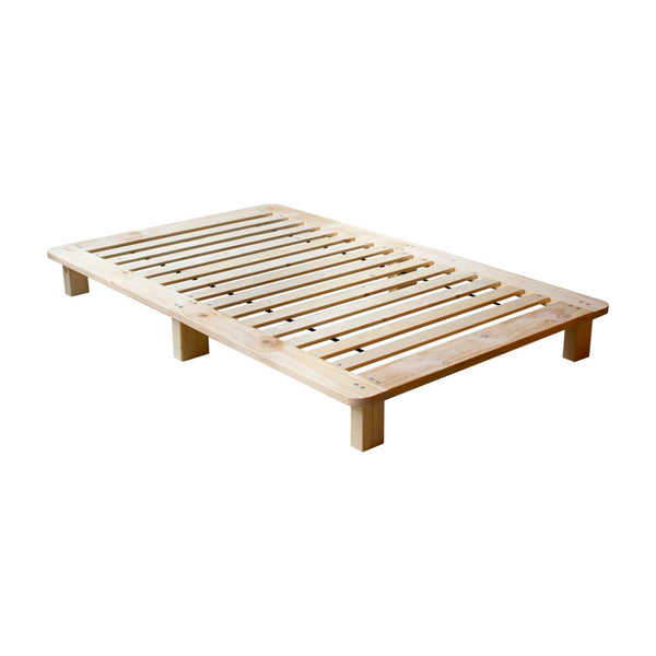 Luonto Slatted Bed Frame Natural Solid Wood [SD]