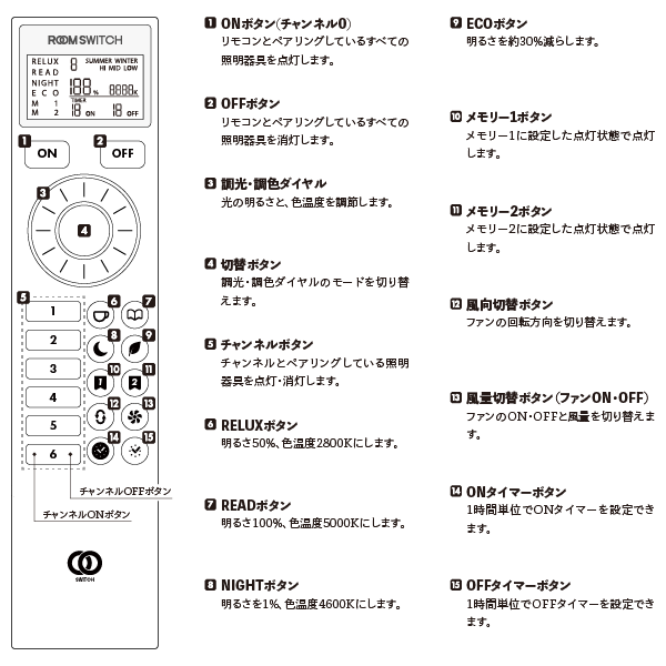 テネシーコラット ブラック リモコン電球付