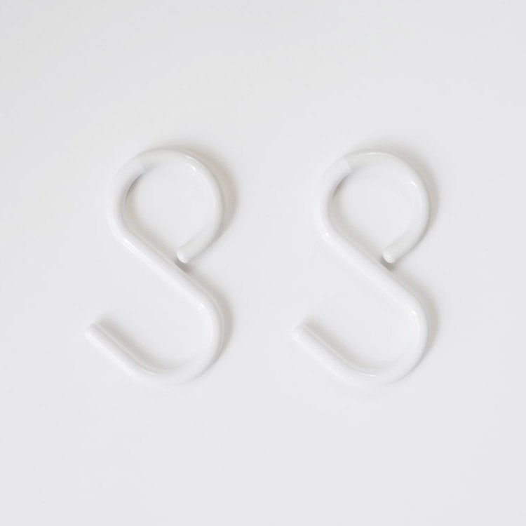 Large S-hook, warm white