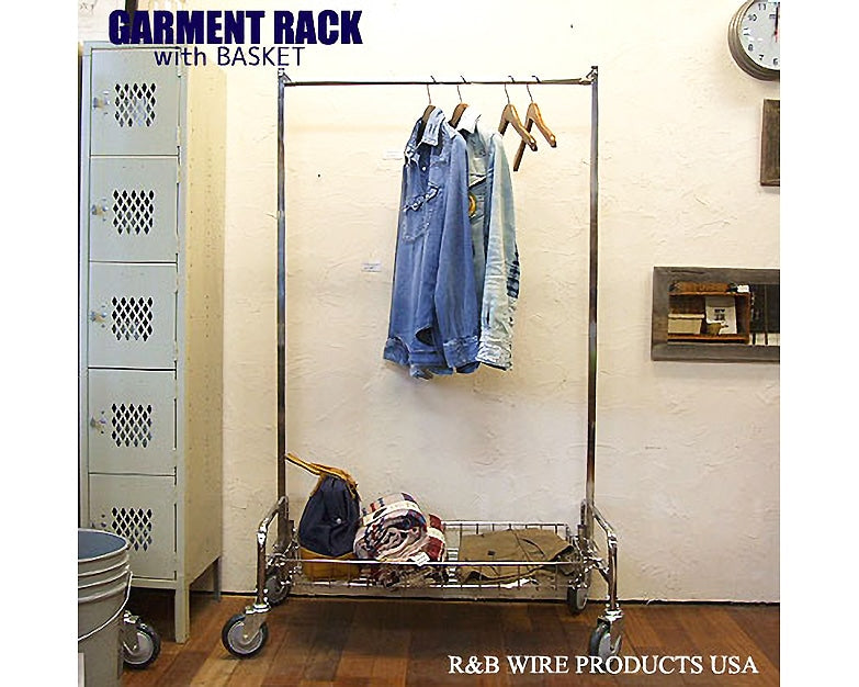 GARMENT RACK with SHELF 48"