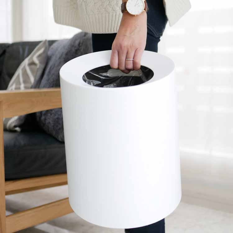 TUBELOR HOMME Round Dustbin, Blue Gray