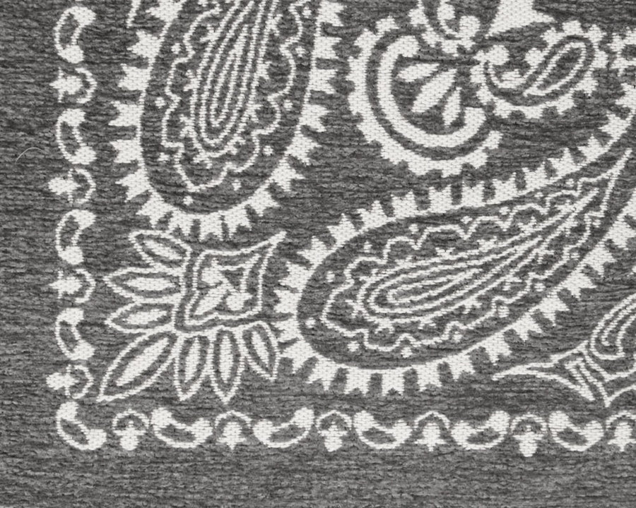 Paisley Bandana Rug Gray 180×180cm