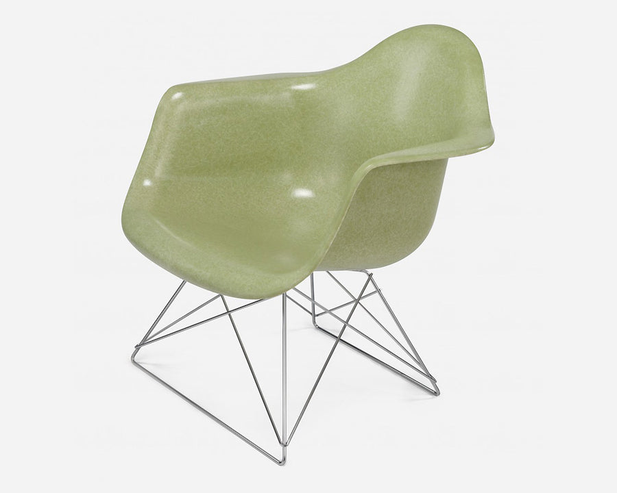 Fiberglass Arm Shell Chair CELERY