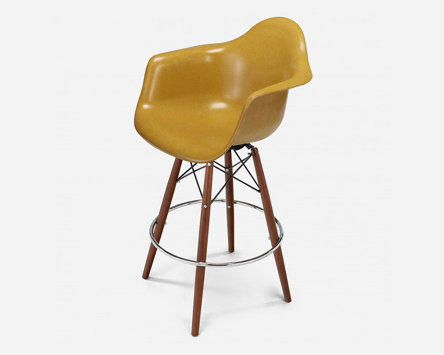 Fiberglass Arm Shell Chair MUSTARD マスタード