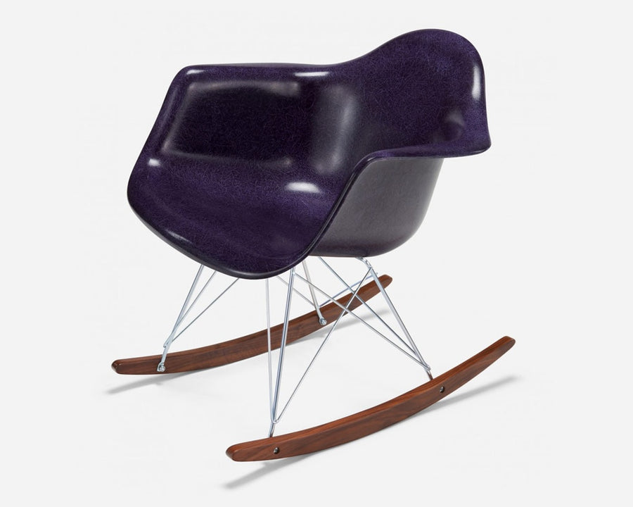 Fiberglass Arm Shell Chair PURPLE