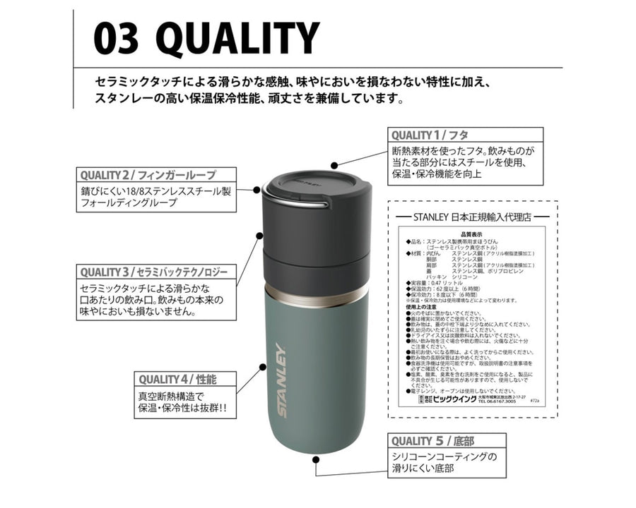 GO Bottle with Ceramivac 0.47L Go Series Ceramivac Vacuum Bottle 0.47L