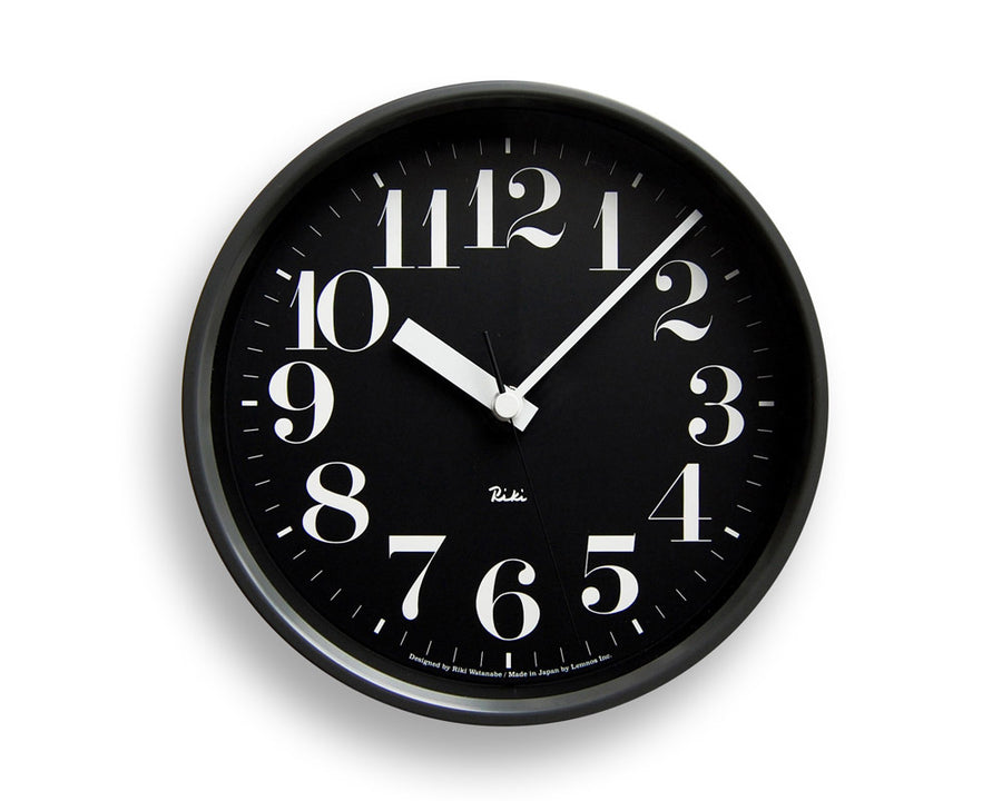 Riki Steel Clock, Numeric Indicator Type/Radio Controlled Clock