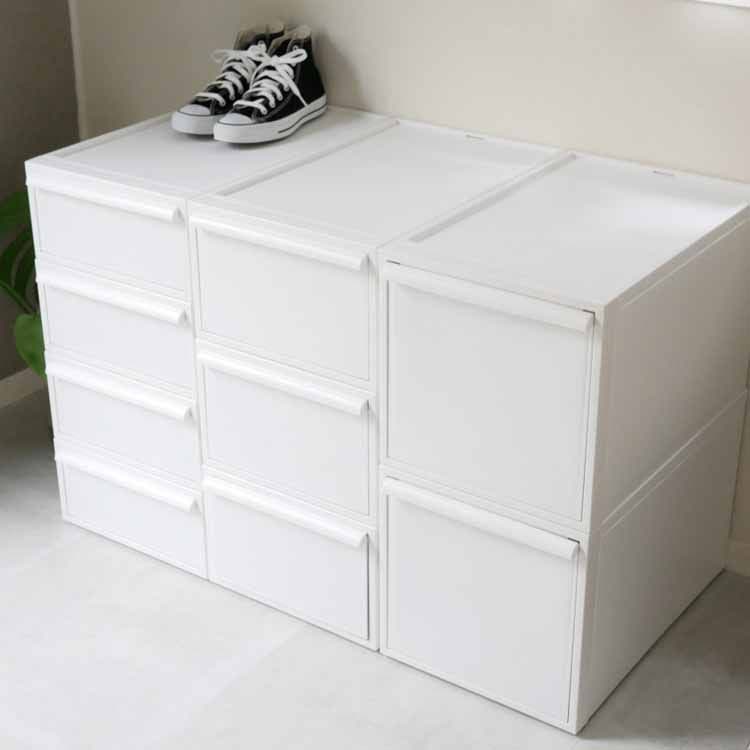 Closet System, Small Drawers, Set of 4, All White