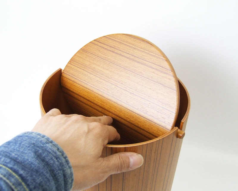 Paper Basket 952A Teak grain