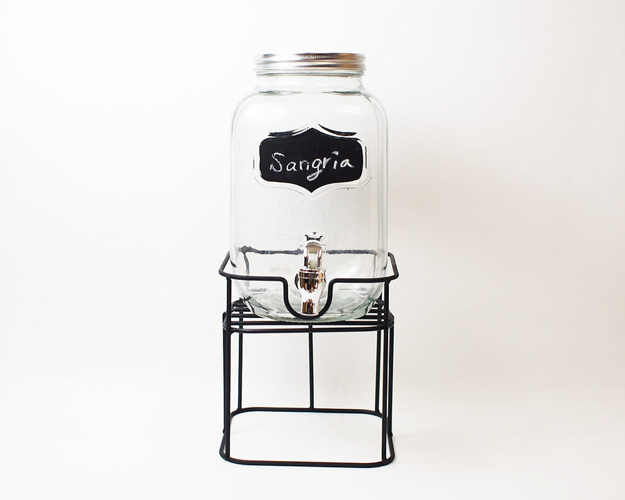 Black Board Paint Drink Dispenser
