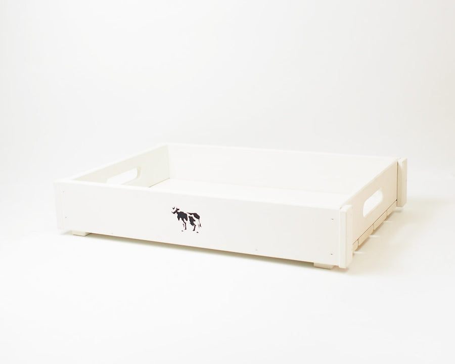 Wood Box Ivory X-Small Stacking