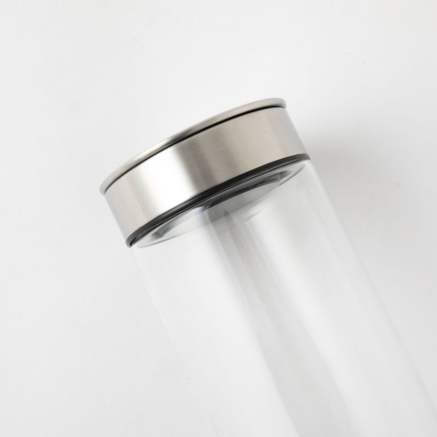 Cylinder Jar with Press Lid Large