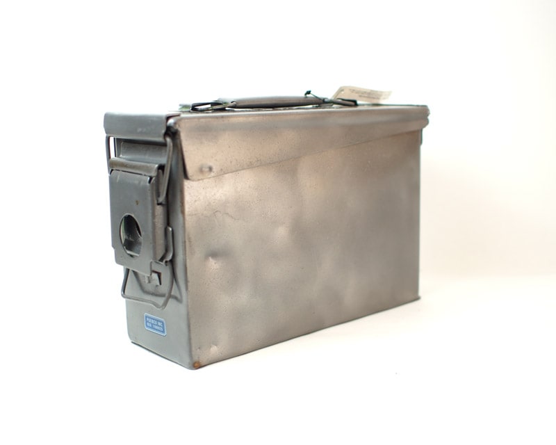 VINTAGE STEEL EQUIPMENT BOX