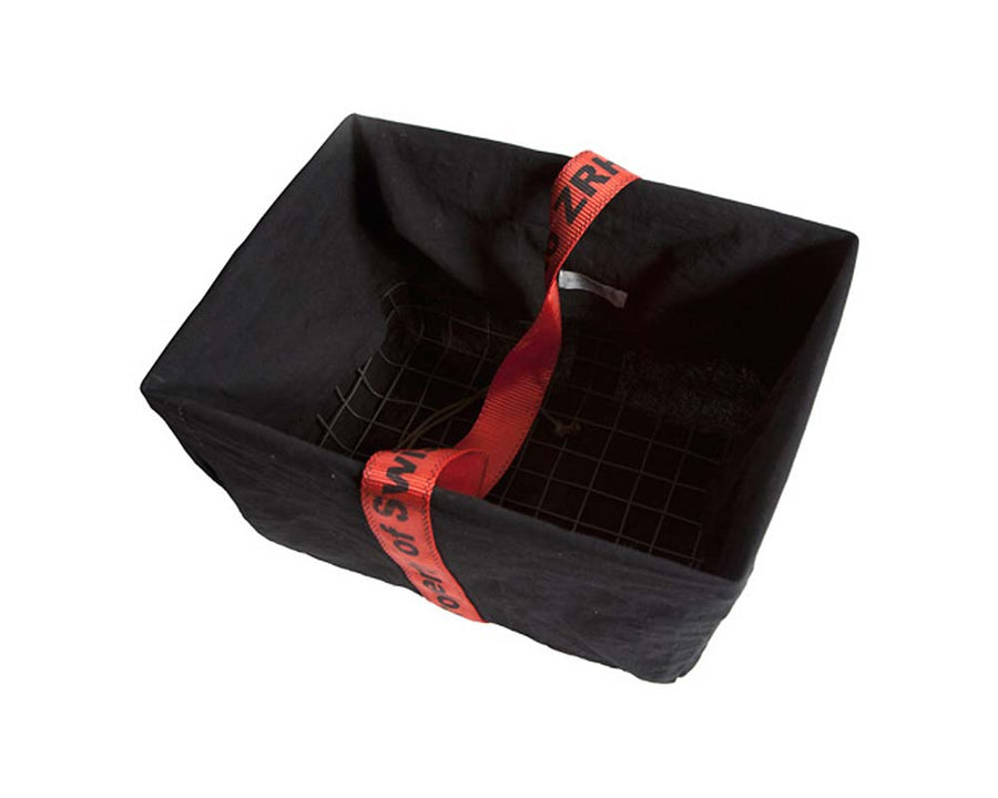 RECT. BASKET with VINTAGE POST OFFICE BAG